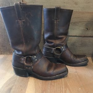 Original Frye harness Tall Boys, 7.5